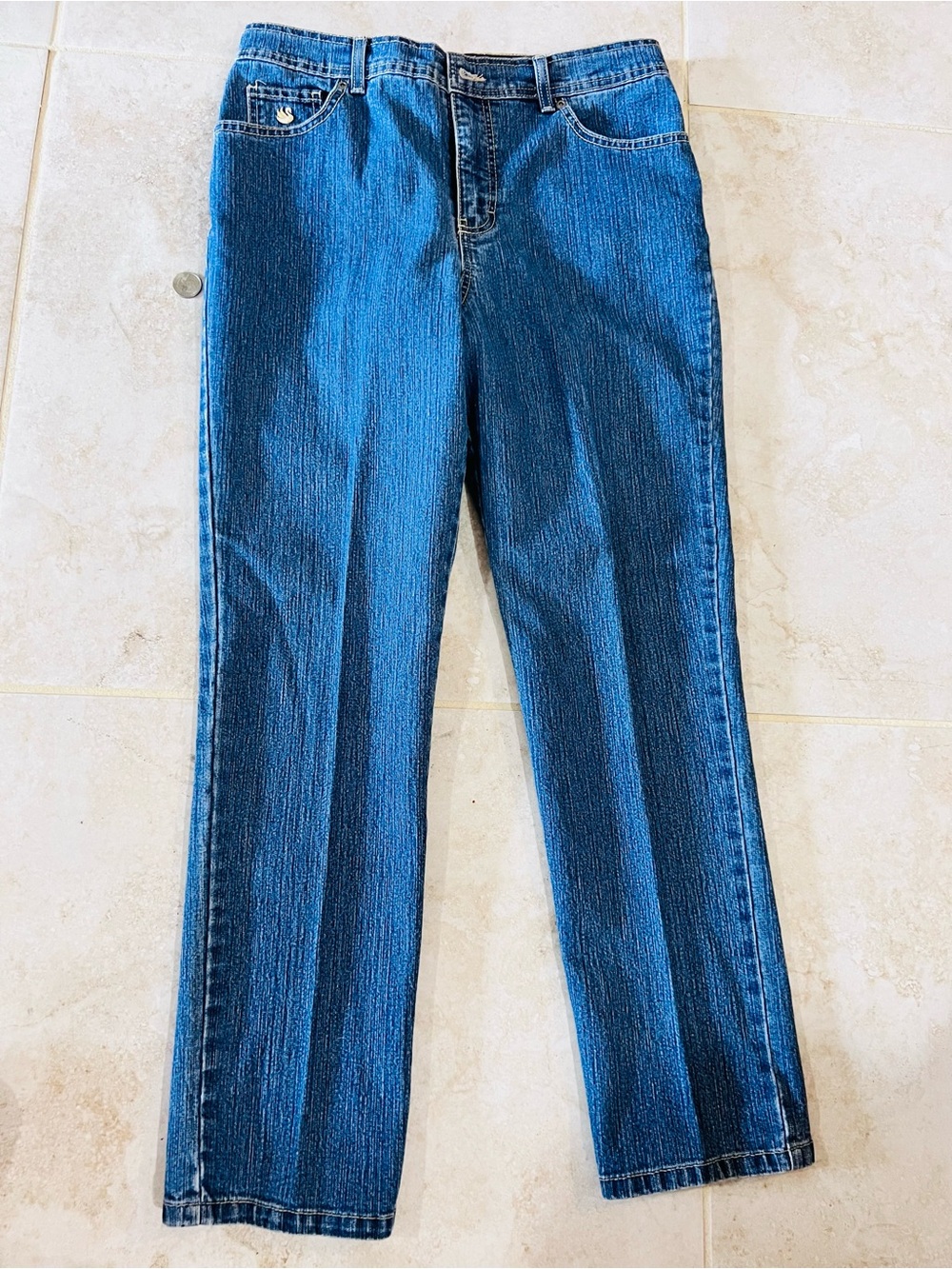 Gloria Vanderbilt Blue Straight Leg Jeans